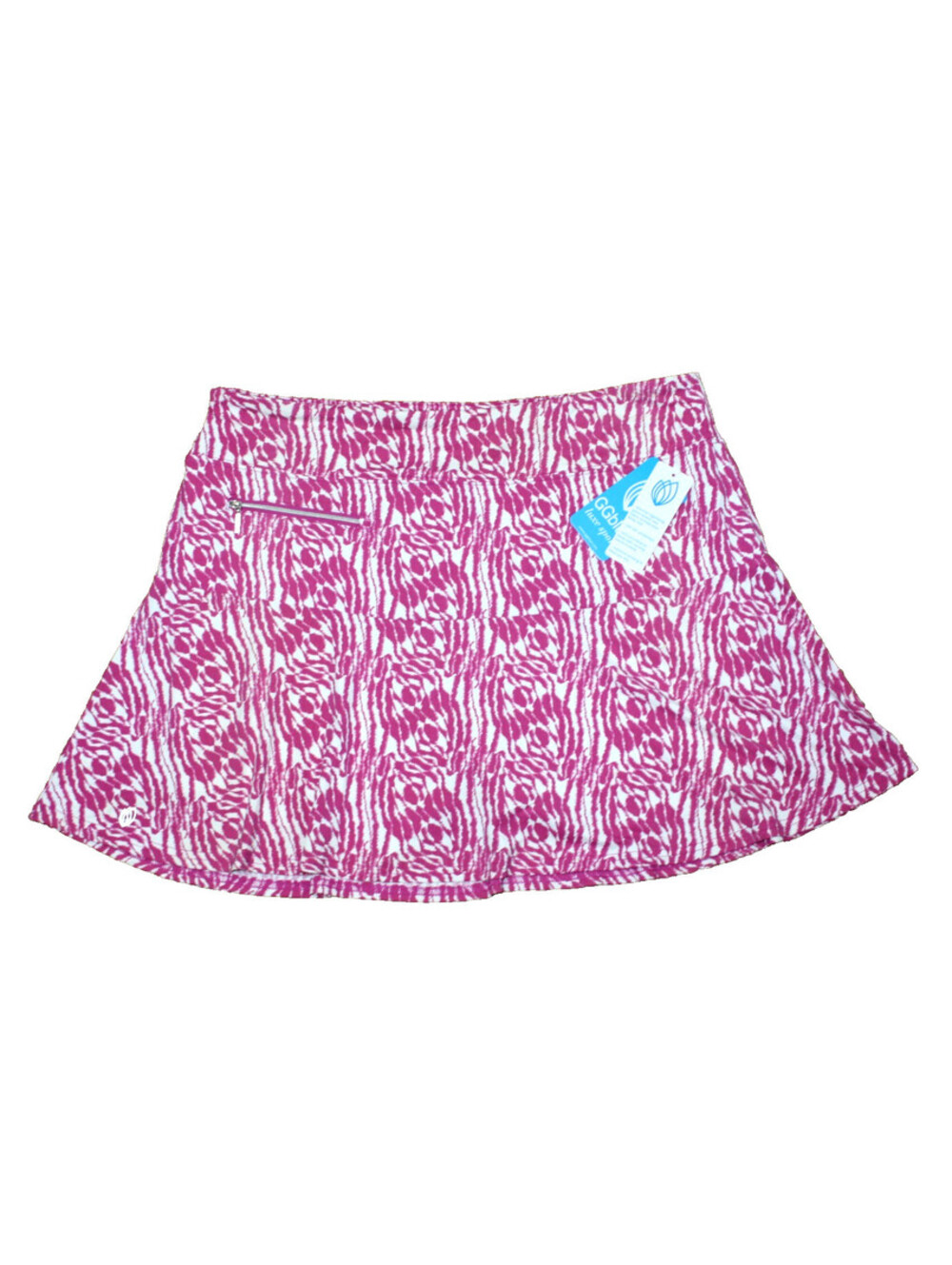NEW GG BLUE LUXE SPORT Women's XL Ice Swing Golf Tennis Skort Nylon Stretch NWT